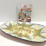 Large Earthenware Artistic Wall Panel or Centerpiece , Italy