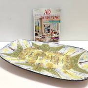 Grand panneau mural artistique ou pièce maîtresse en faïence, Italie
