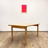 Mid century modern oak wood dining table, Danish Design, 1960s, Denmark