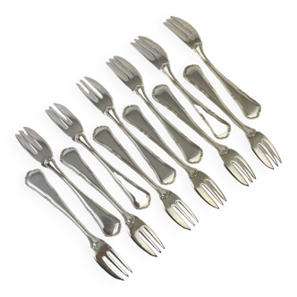 Twelve cake forks in sterling silver foreign
