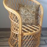 Rattan armchair