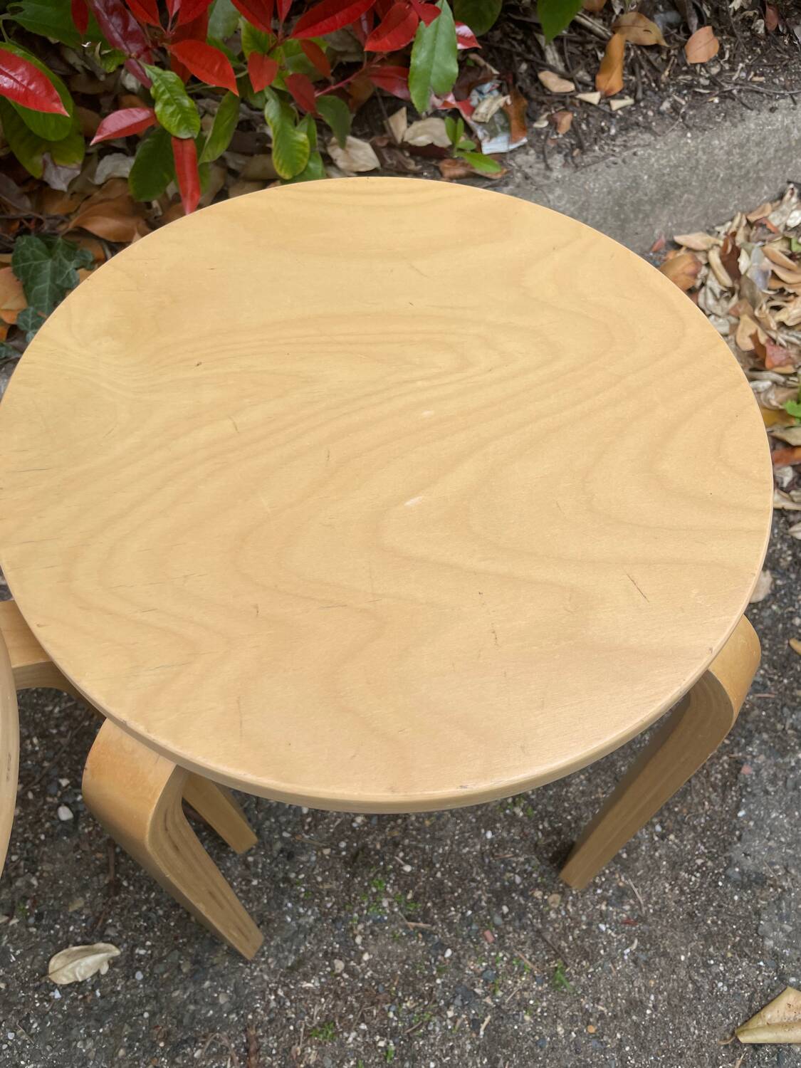 Pair of vintage IKEA Frosta stools