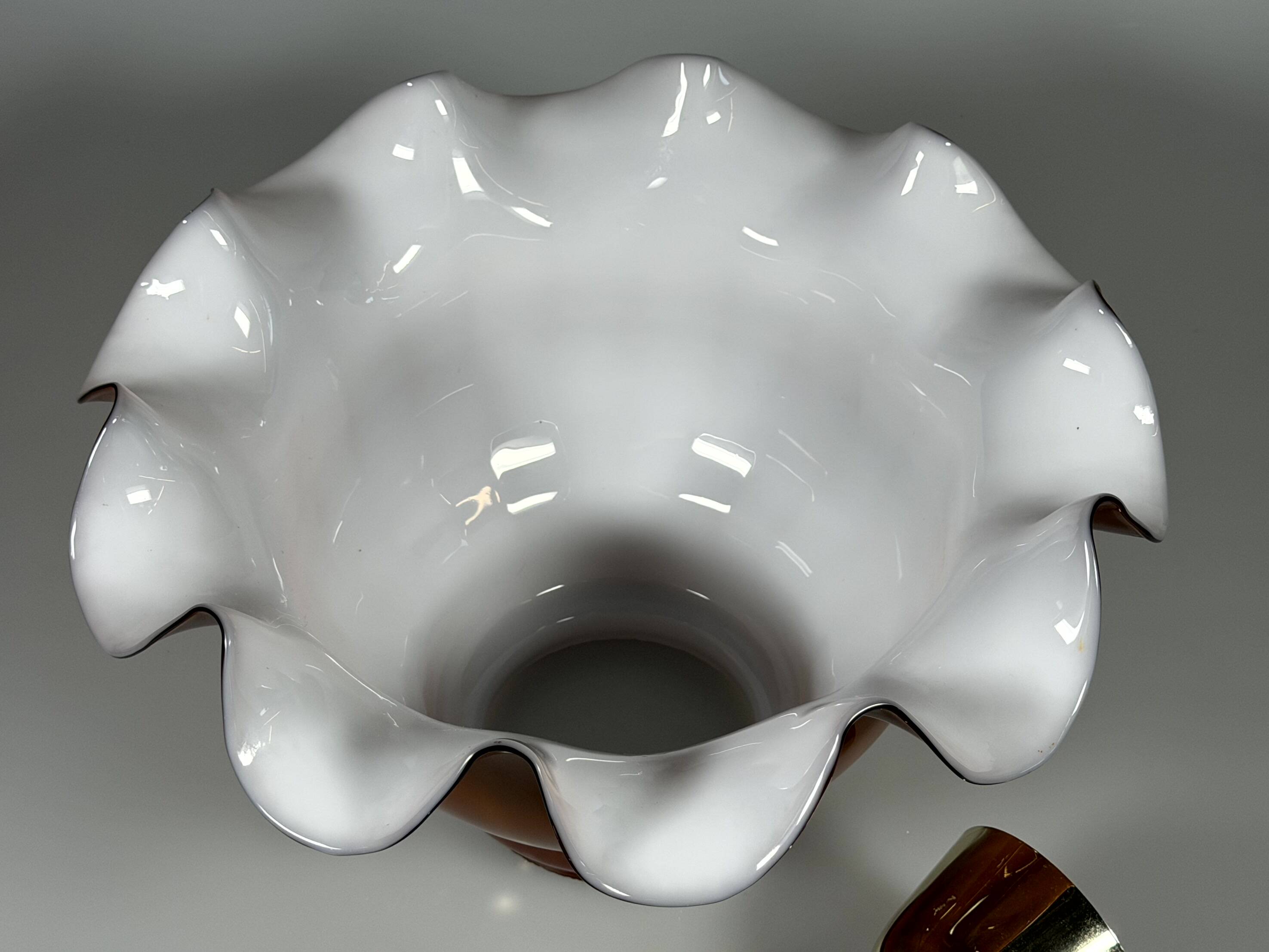 60s 70s Peill & Putzler Germany Ceiling Light Glass Space Age Design