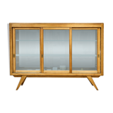 Vintage wooden display cabinet - Scandinavian style