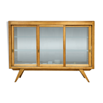 Vitrine vintage en bois de style scandinave