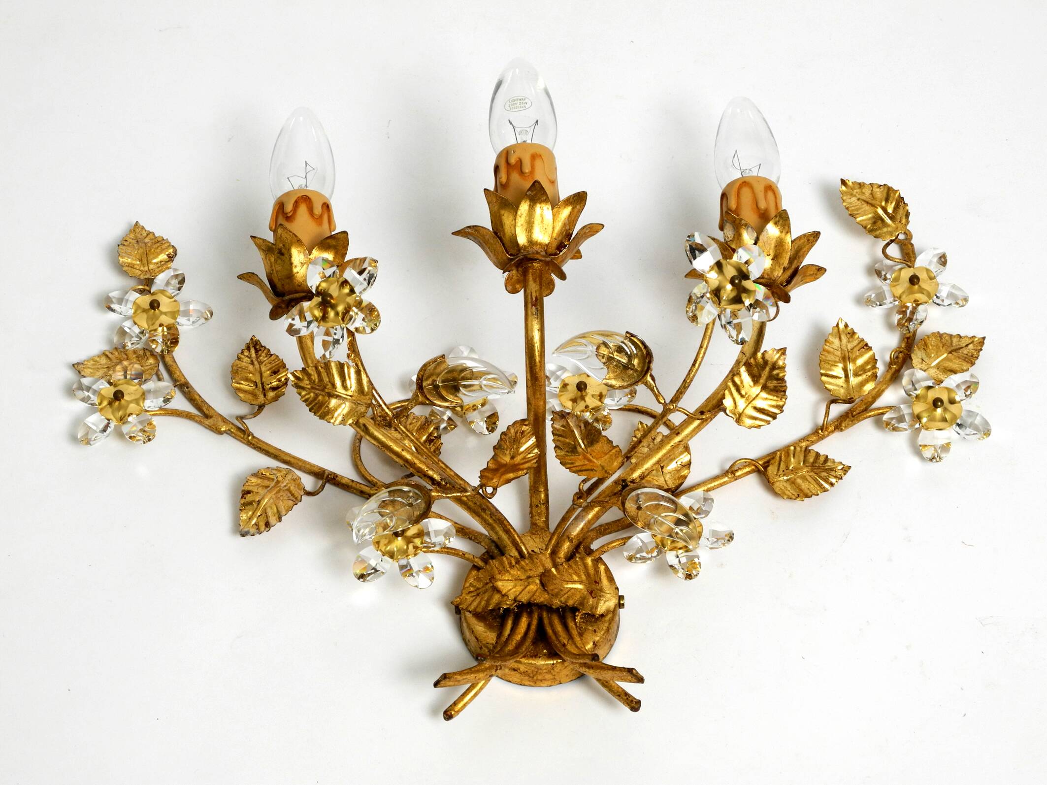 Applique florentine dorée, Italie années 1980