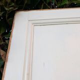 Communication door H220xW80.5cm, old panelled with moulding.