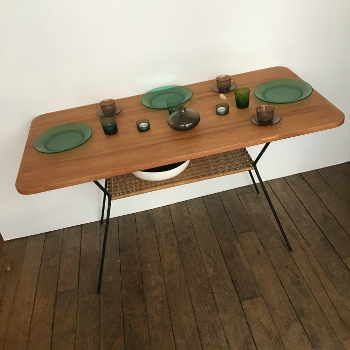 Vintage table compass legs