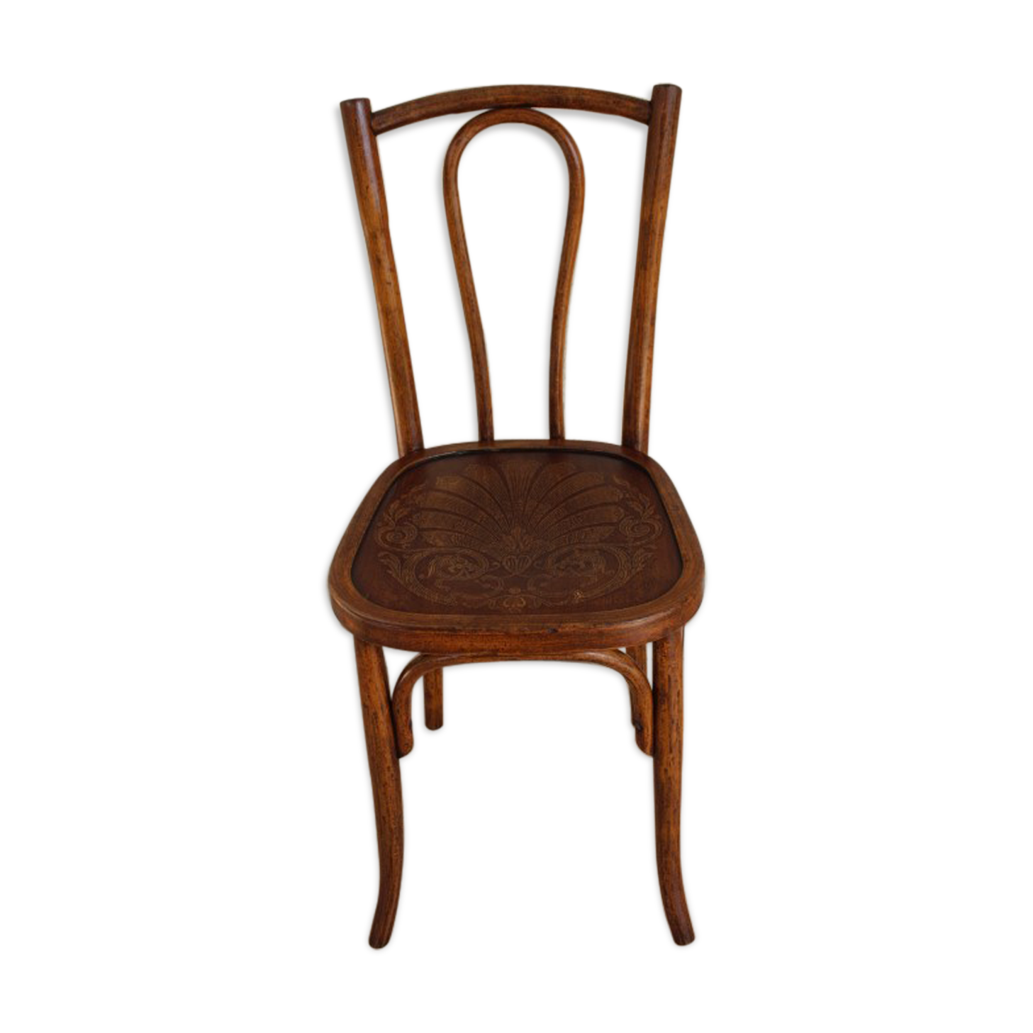 Mundus 42 pyrograved bistro chair