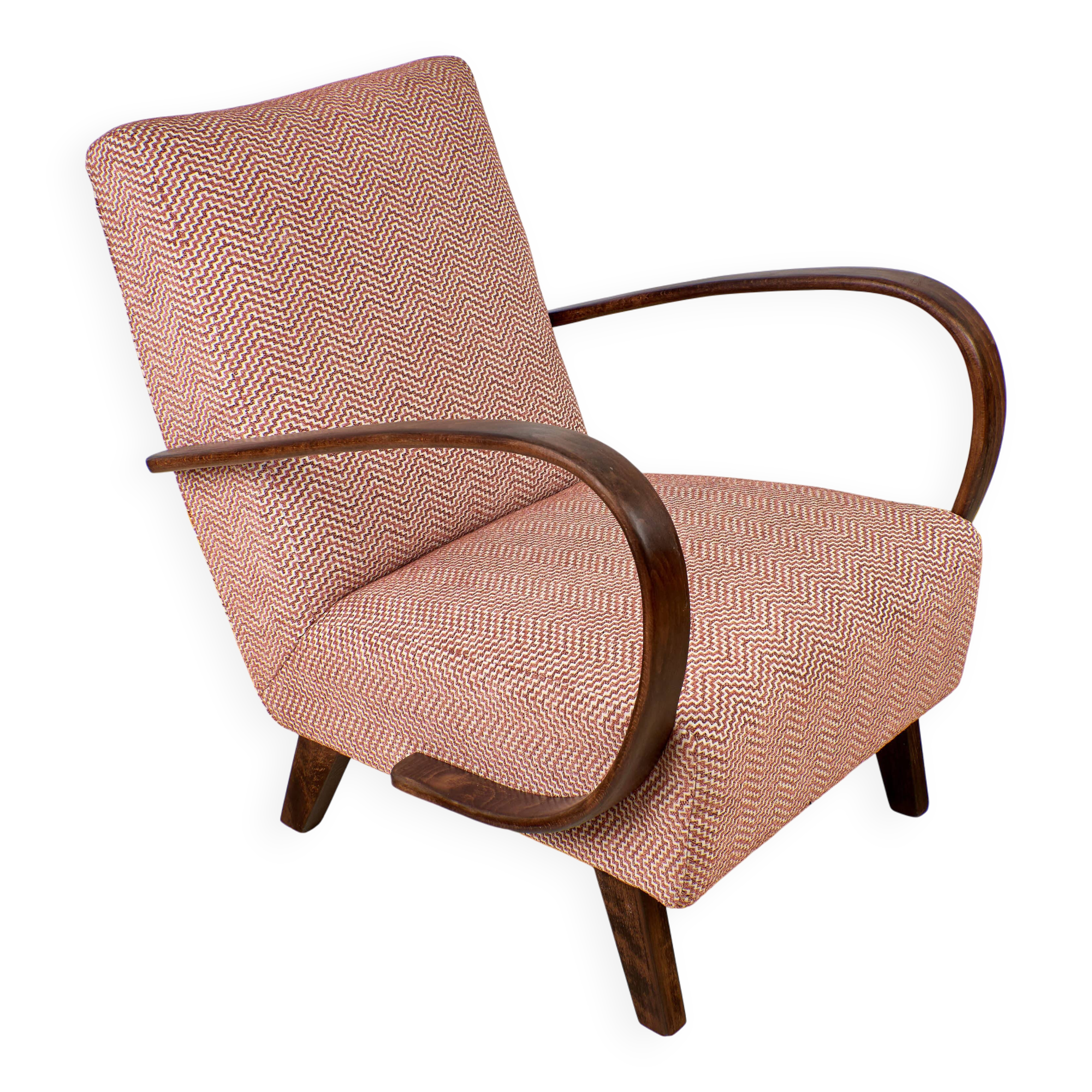 H 410 Armchair designed by Jindrich Halabala, 1940s, Czechoslovakia