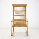 Mid-century rattan rocking chair, 1960's
