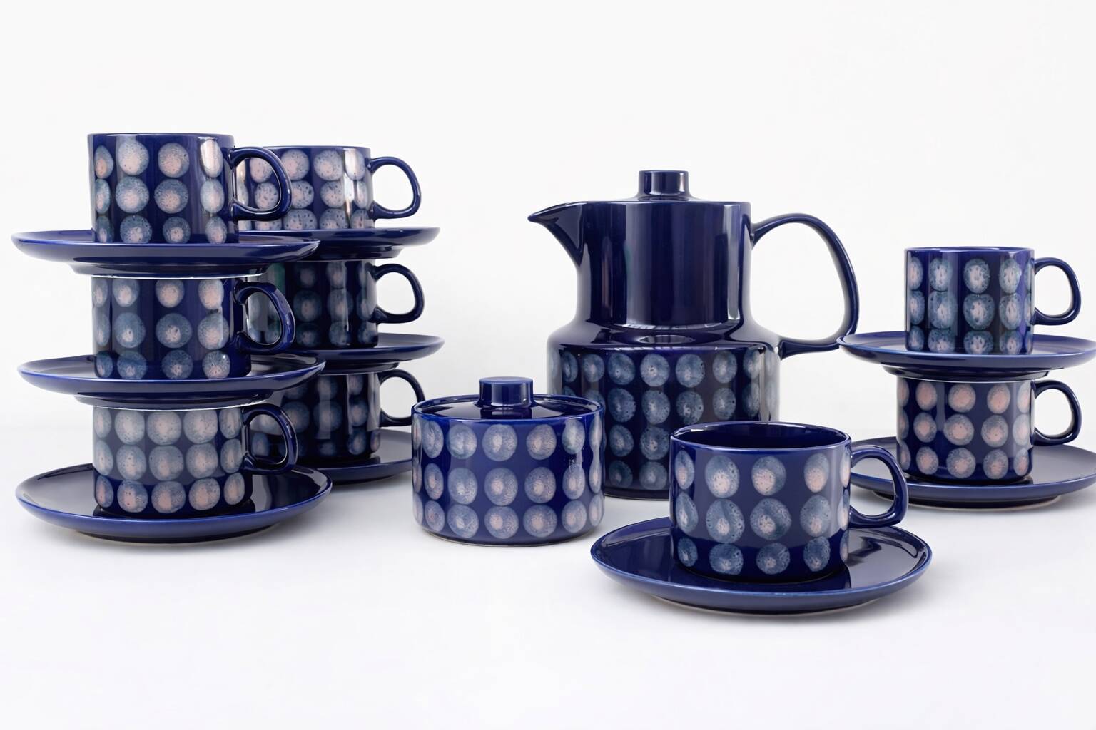 Melitta coffee service - copenhagen - cobalt blue - ceramic - 1970