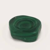 Mini malachite ashtray in abstract shape