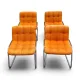 Yves Christin, 4 chairs model Storm, 1970s