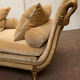 Empire style daybed in patinated and gilded wood XX century