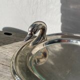 Silver-plated duck foie gras dish