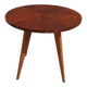 Vintage Scandinavian coffee table, tapered legs and marquetry, 1960s.
