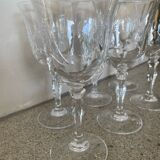 8 crystal wine glasses