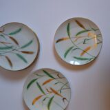 Delvaux Paris porcelain dessert plates