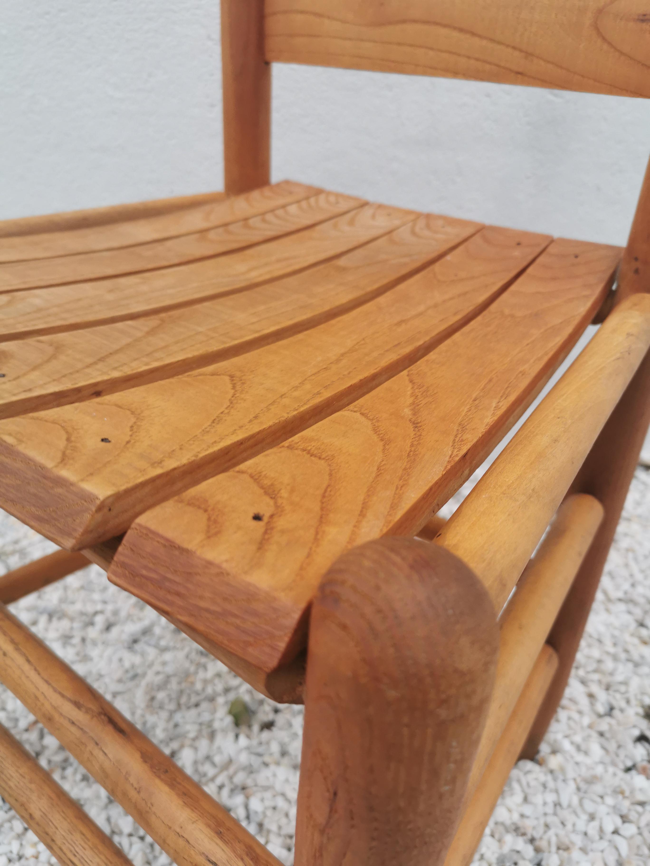 Mid-century pine chair