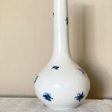 Rosenthal studio line, white and blue mid century porcelain vase, flowers decor by bjorn wiinblad,