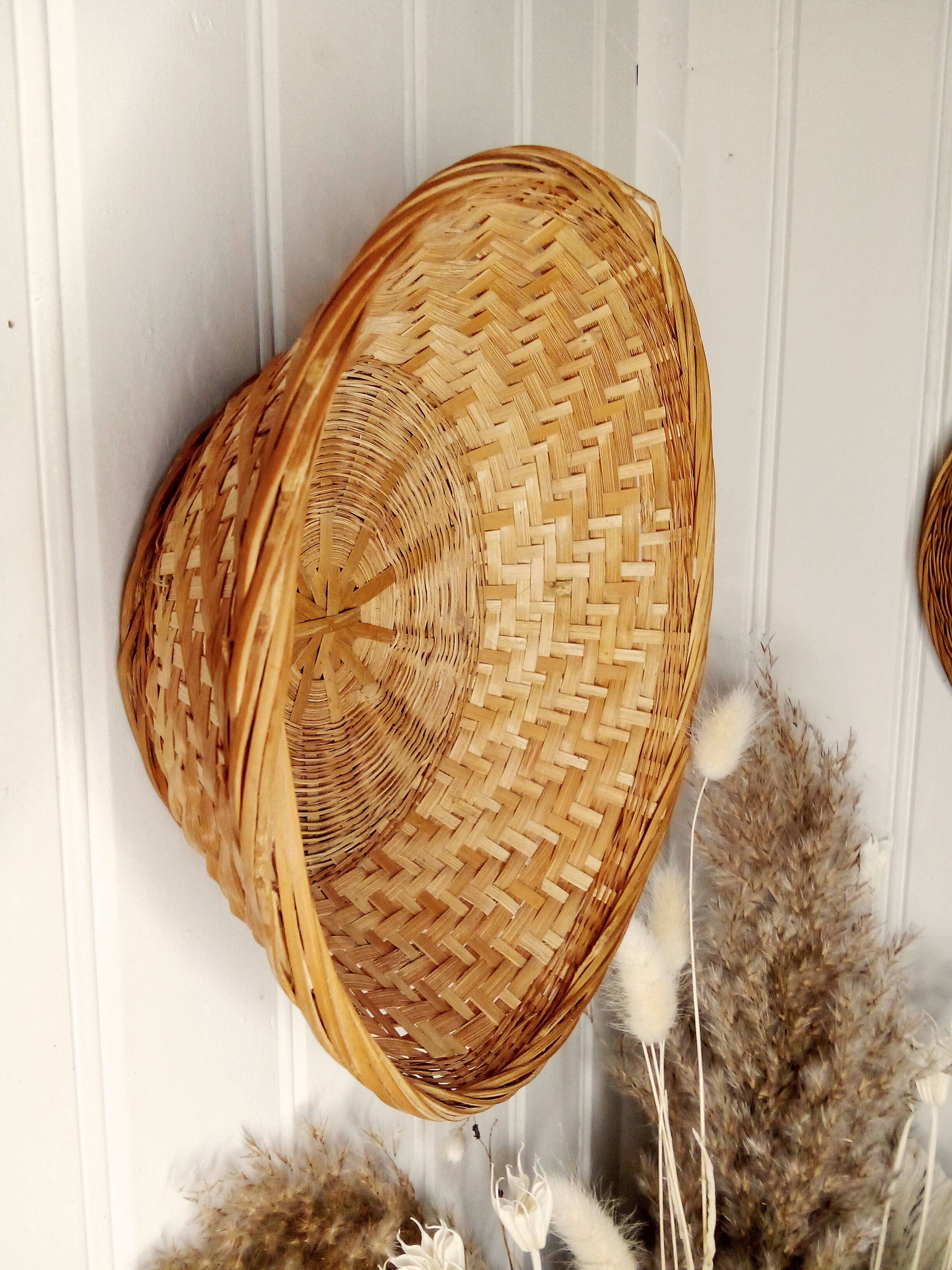 Corbeille osier vintage