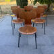 Lot de 6 chaises scandinave Fritz Hansen 1960