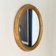 Miroir ovale doré 35 x 28 cm