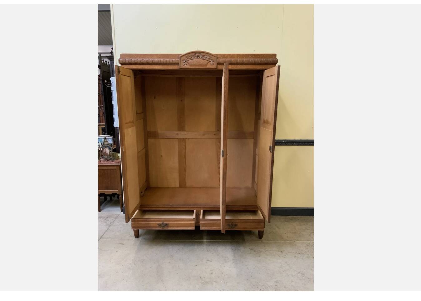 Antique Art Nouveau wardrobe