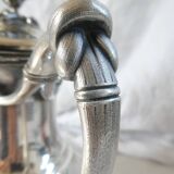 Christofle teapot, coffee pot silver-plated metal 19th art nouveau