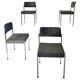 Set of 4 vintage Girsberger Martin Stoll chairs 1970s Switzerland
