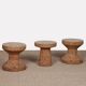 Suite de 3 tabourets Cork par Jasper Morrison pour Vitra, 2004