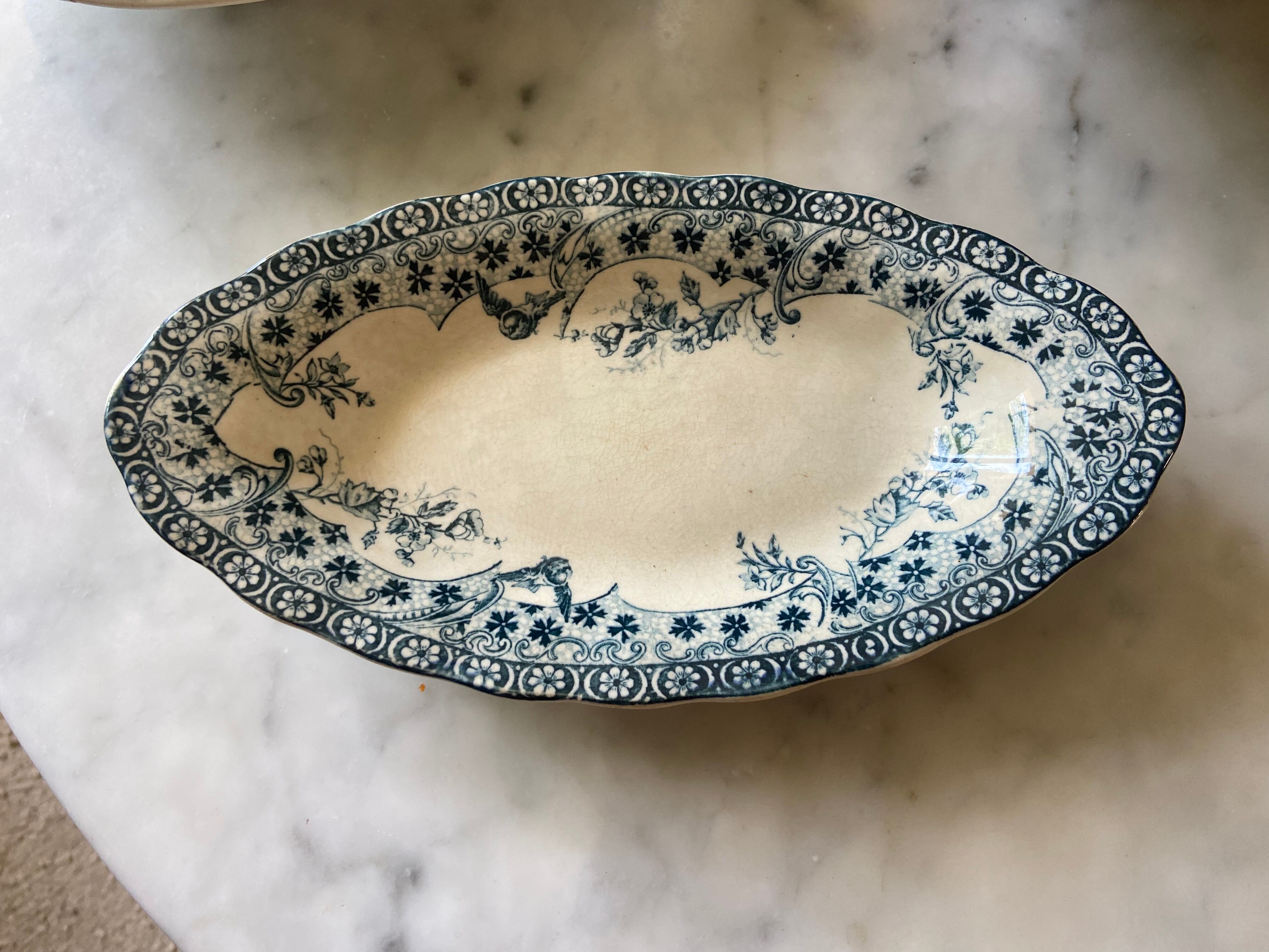 Series of 3 dishes Iron Earth