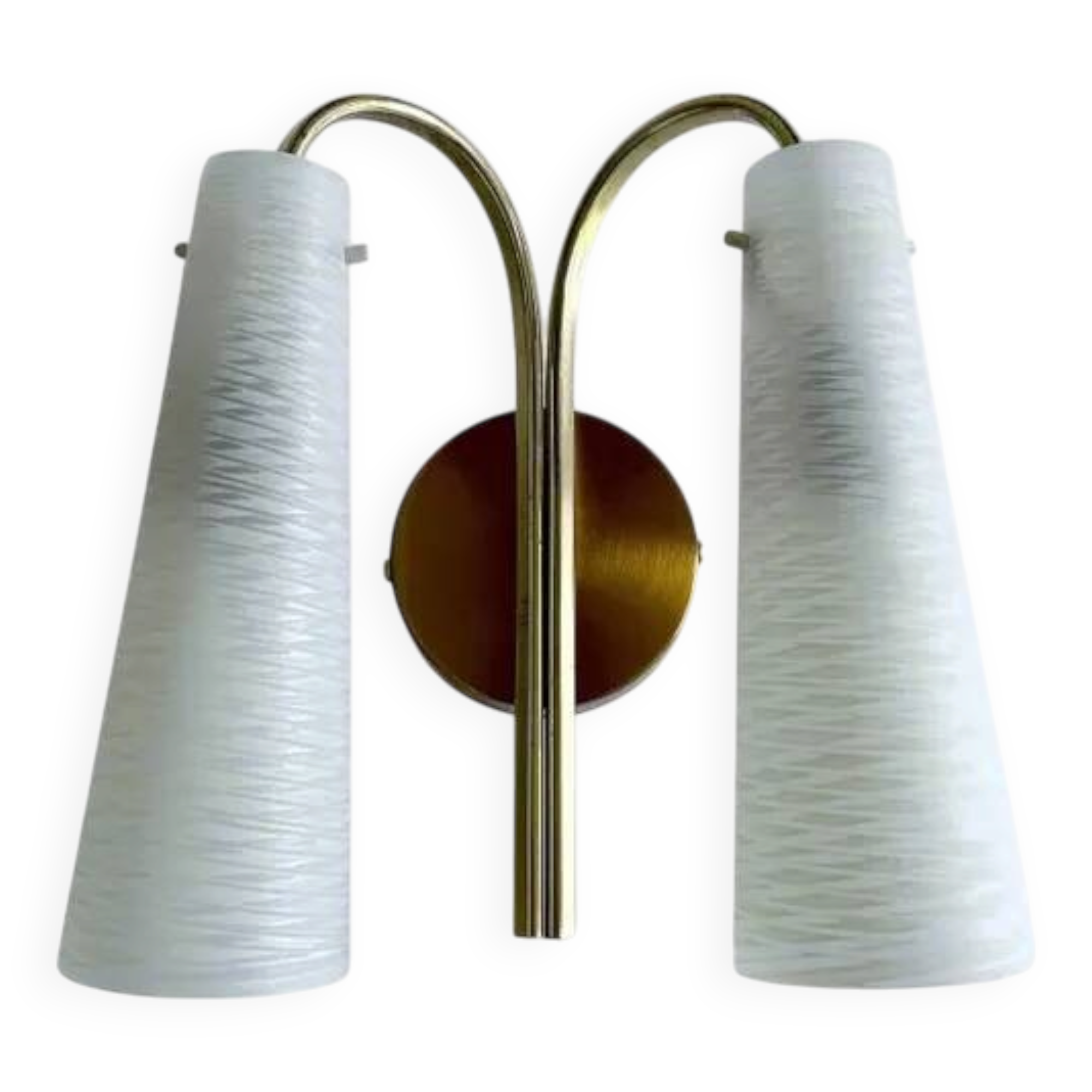 Vintage Italian Glass Sconce, 1960s