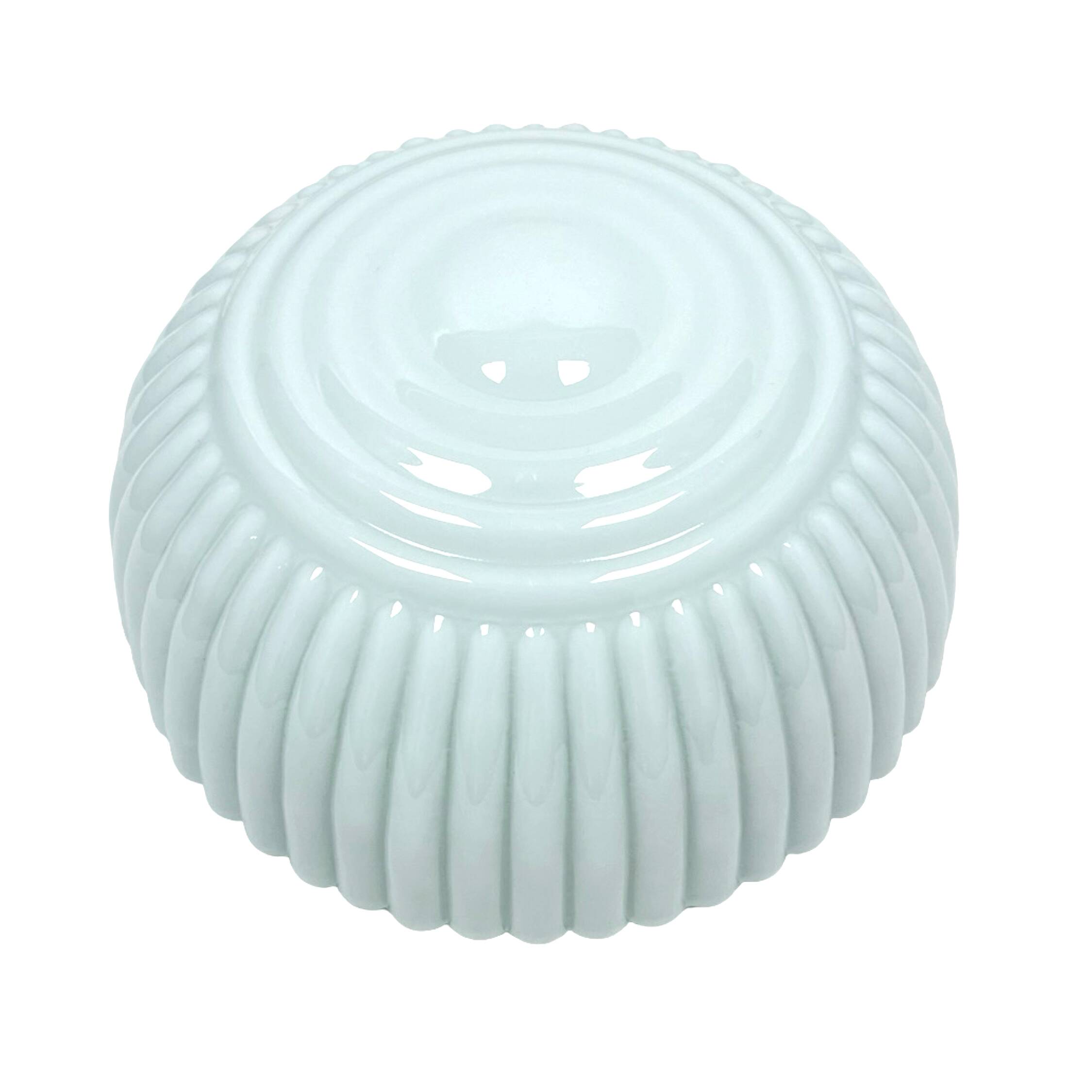 Art Deco ribbed ceiling lamp Polam Wilkasy, Poland, 1970s.