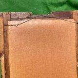 Dutch "Art Deco"wooden mirror 121 cm