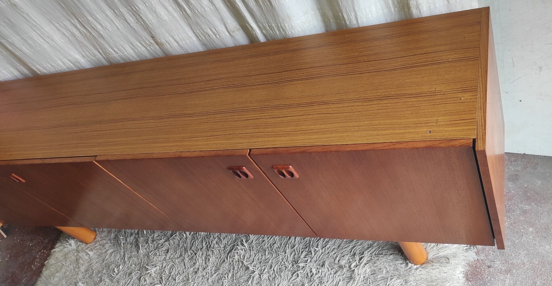 Teak sideboard in Scandinavian style - 1960s/70s