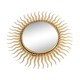 Sun mirror in gold metal 1950  21cm