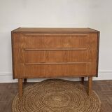 Vintage Scandinavian chest of drawers from the 1960s – 3 drawers – tapered legs