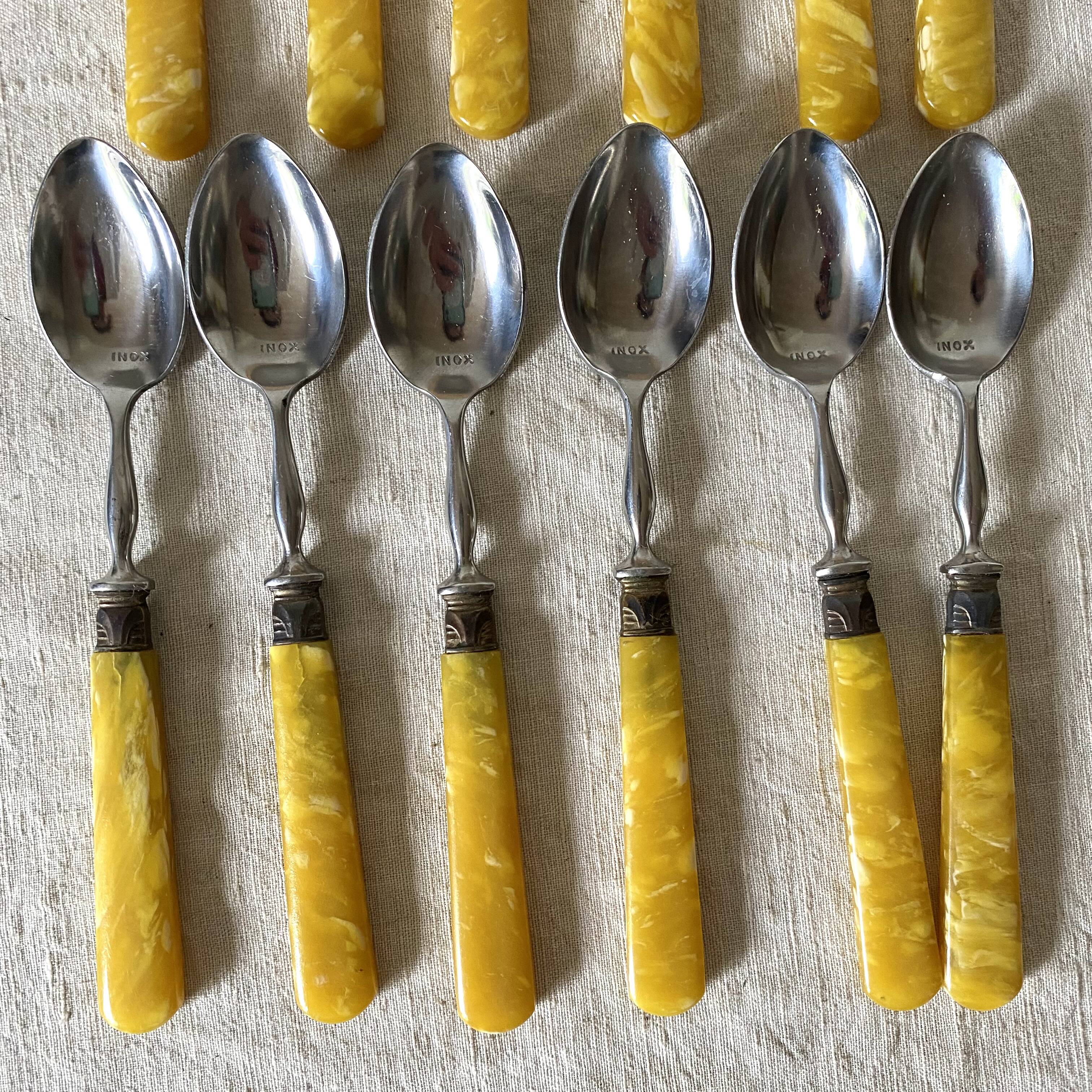 50s spoons in their box