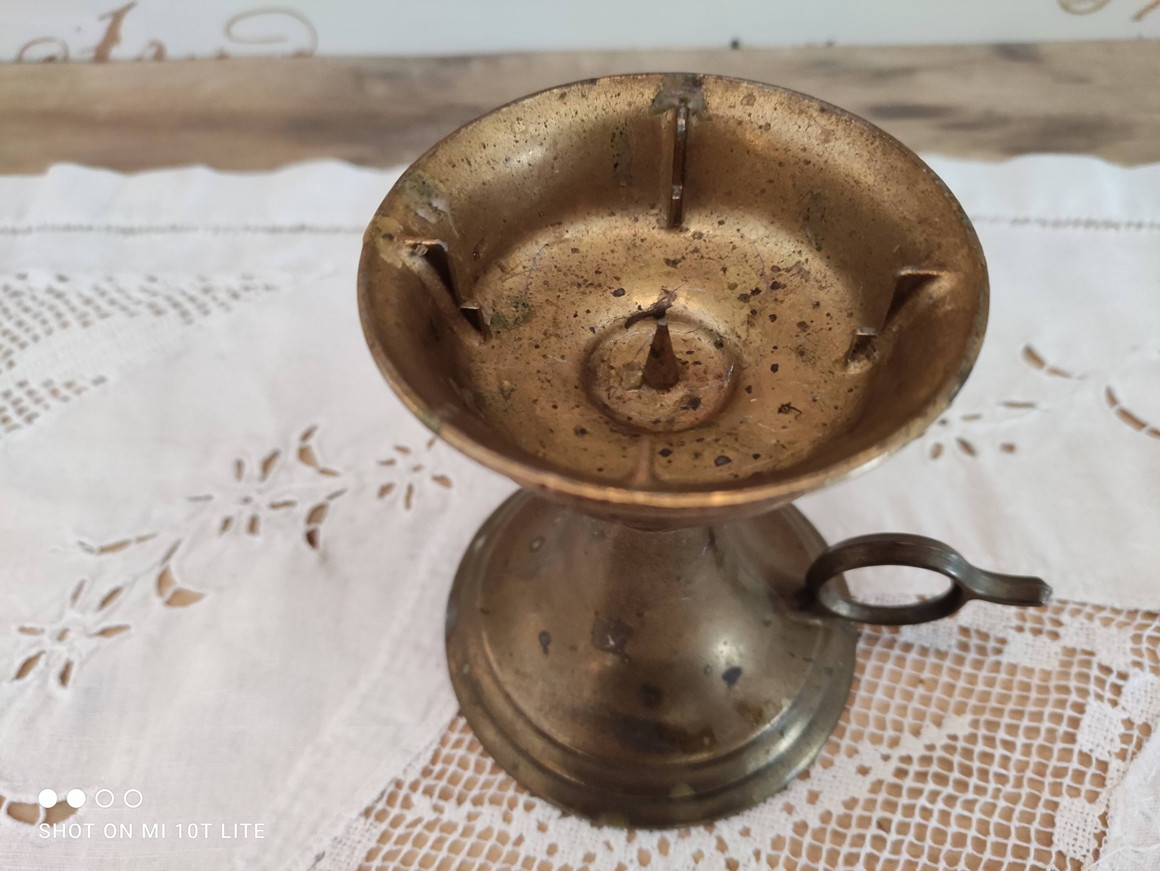 Cellar rat high brass for thick candle