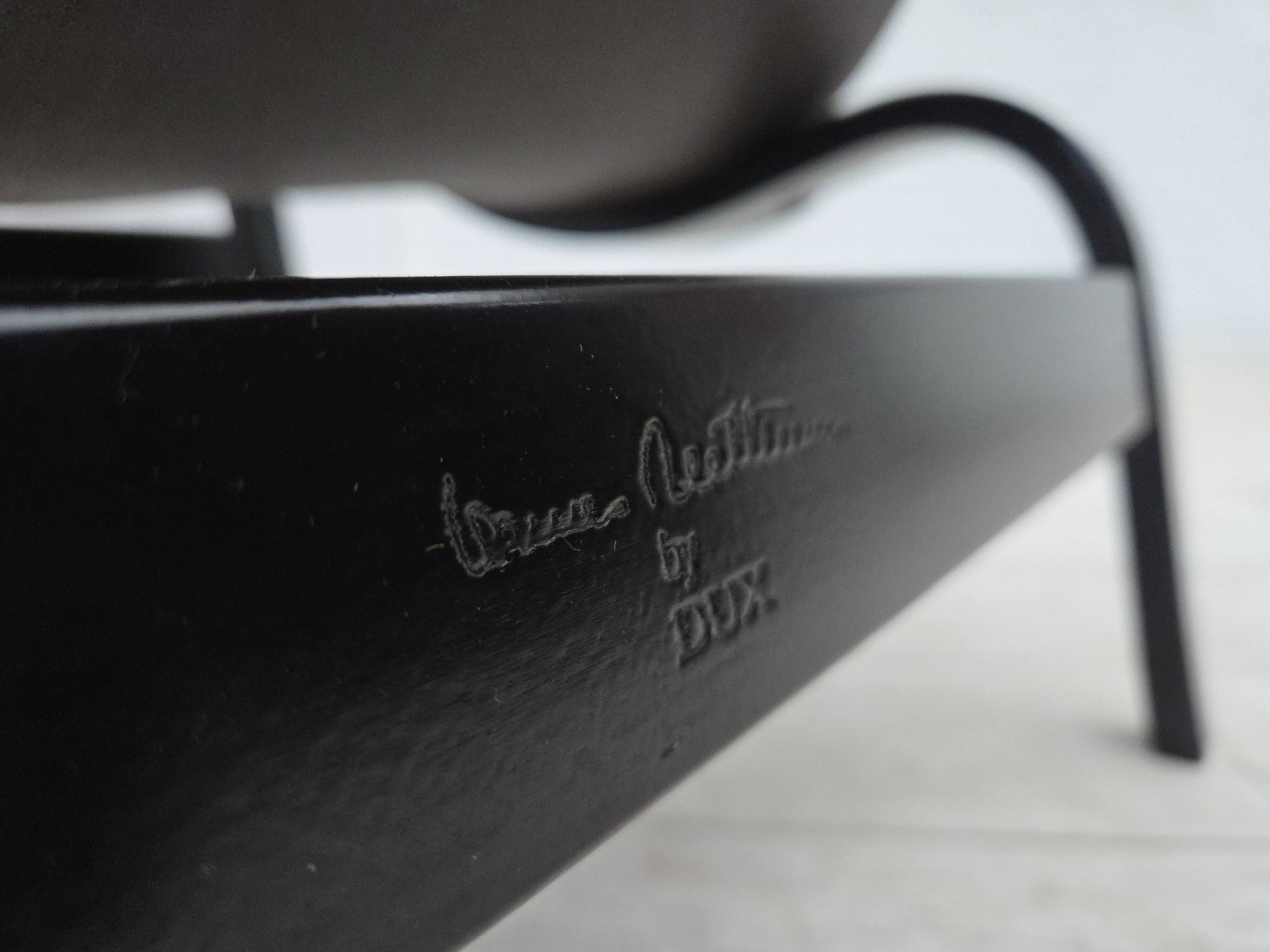 1970s, Swedish design by Bruno Mathsson, model "Pernilla",  leather.