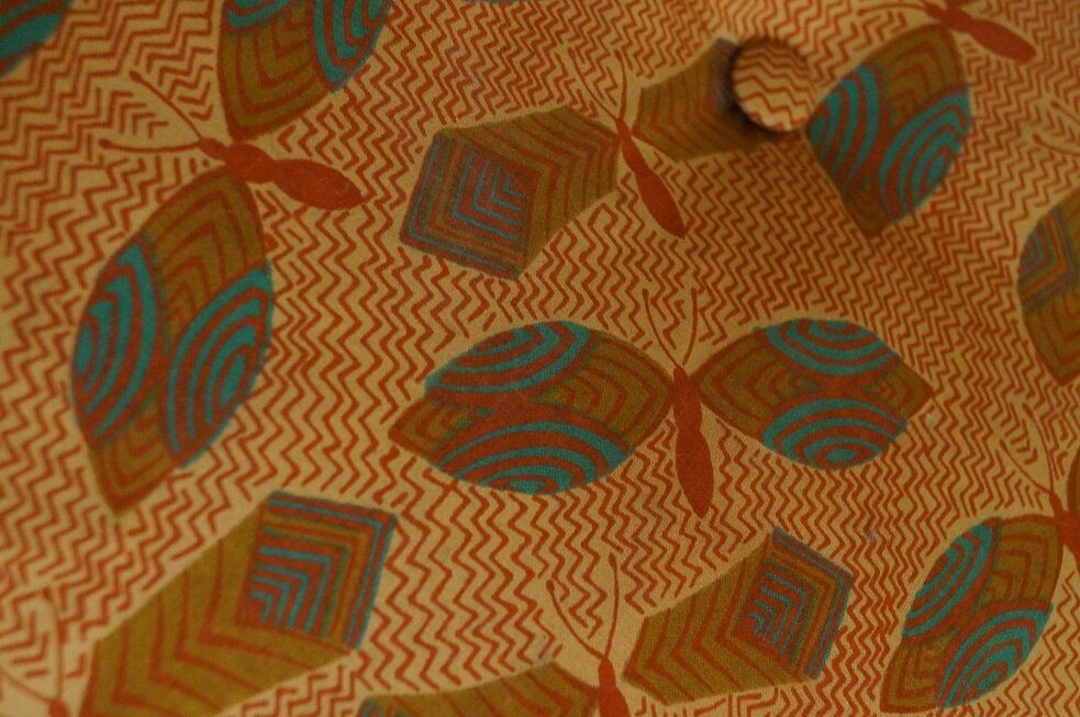 Cushion round vintage 1970 48cm