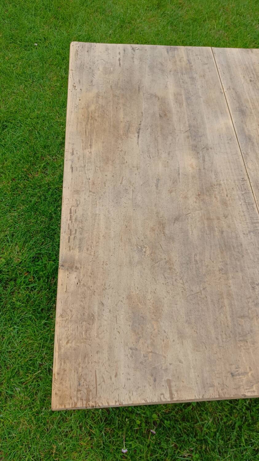 Raw wood coffee table