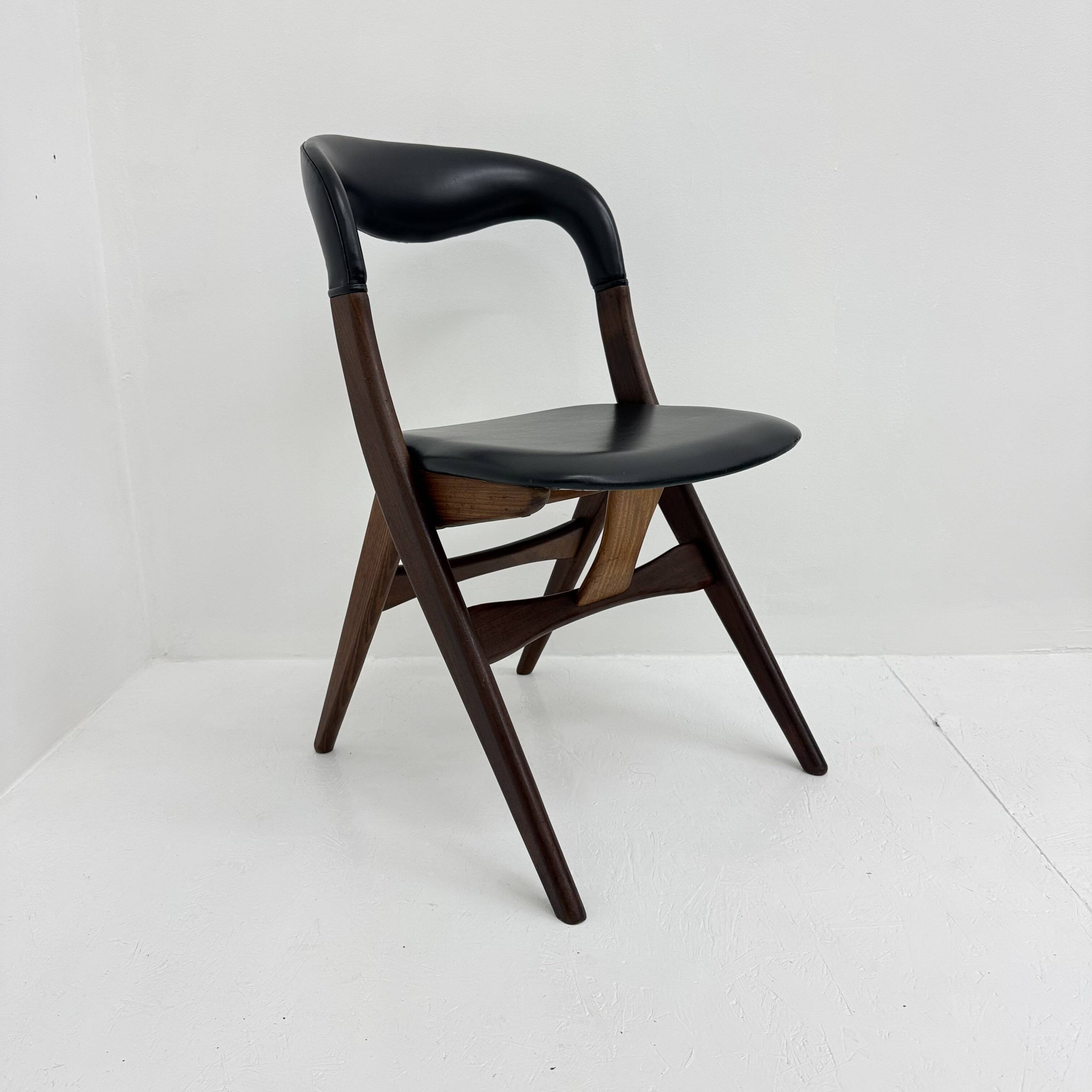 Vintage dining chair by Louis van Teeffelen , 1960's