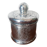 Vintage candy dish in reverse-painted glass