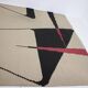 Midcentury kilim abstract design geometric rug / carpet, 1960s