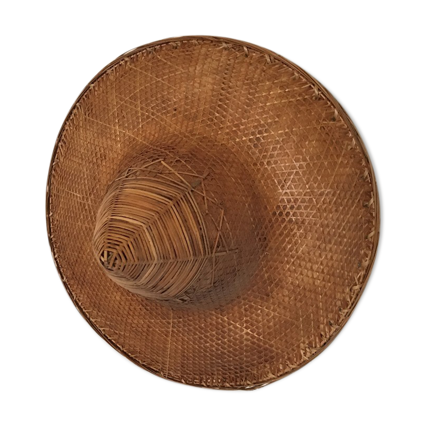 Asian hat in honey color