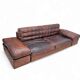 Antonello Mosca giorgetti sofa royal 1970's cognac leather / patina