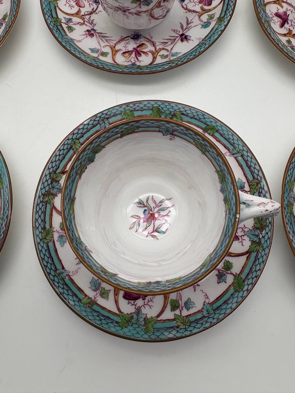 Service à café, Sarreguemines, Minton, 19ème